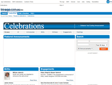 Tablet Screenshot of celebrations.theage.com.au